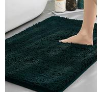 Insun Tapis de Bain en Chenille, Tapis Salle de Bain Antidérapant Absorbant Doux Lavable en Machine Vert foncé 1 60 x 240 cm