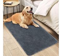 Insun Tapis Salon Shaggy Lavable, Doux Moelleux Tapis Chambre Antidérapant Gris 1 200 x 200 cm