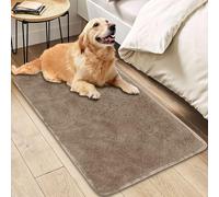 Insun Tapis Salon Shaggy Lavable, Doux Moelleux Tapis Chambre Antidérapant Marron Clair 1 200 x 200 cm