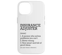 Insurance Adjuster Job Definition personnalisée drôle Coque pour iPhone 14