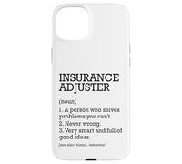 Insurance Adjuster Job Definition personnalisée drôle Coque pour iPhone 15 Plus