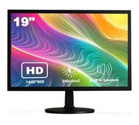 Insykktrkig Écran de bureau 19" | FHD 1440 x 900p | Écran LED 300 cd/m² | Inclinaison réglable | 60 Hz | HDMI, VGA | Haut-parleurs intégrés | Écran d'ordinateur professionnel, VESA