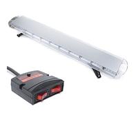 InSyoForeverEC Barre d'avertissement LED 96 W 1310 mm Barre lumineuse d'avertissement pour dépanneuse Gyrophare 12-24 V Lumière panne Lightbar Base magnétique