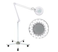 InSyoForeverEC Lampe loupe cosmétique LED avec pied, 8 dioptries, lumière froide, réglable, lampe de travail, loupe sur trépied