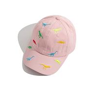 iNszkoos Casquette de Baseball pour Bébé 2 a 5 Ans Dinosaure Brodé Chapeaux de Soleil Enfants Casquette de Protection UV Sport Bonnet Chapeau Confortable Casquette Visière Réglable pour Garçon Fille