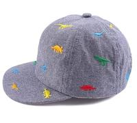 iNszkoos Casquette de Baseball pour Bébé 2 a 5 Ans Dinosaure Brodé Chapeaux de Soleil Enfants Casquette de Protection UV Sport Bonnet Chapeau Confortable Casquette Visière Réglable pour Garçon Fille