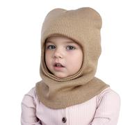 iNszkoos Enfants Hiver Tricot Cagoule Bonnet 1-6 Ans Enfant Oreillette Capuche Bonnet Visage Cou Chapeaux Plus Chaud Écharpe Temps Froid Couverture Complète Garçons Filles Casquette De Ski Thermique