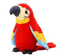 iNszkoos Perroquet parlant Répétez ce que vous dites Jouet électronique en peluche pour animal de compagnie, prononciation amusante, bonne aide à apprendre à parler pour les enfants