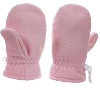 iNszkoos Polaire épaisse Enfants Mitaines d'hiver Anti-Perdu Toddler Gants Chauds avec Clip Enfant Fourrure en Peluche Moufles de Neige isolées Mitaines pour Temps Froid pour Garçons Filles