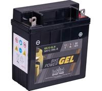 intAct - BATTERIE MOTO GEL Bike-Power GEL12-5L-B. Remplace YBL-B. Batterie moto 12V 5Ah 80A. Dimensions : 121x61x131mm. Avec jusqu’à 30% de puissance de démarrage en plus.