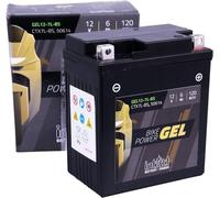 intAct - BATTERIE MOTOCYCLE GEL | Batterie offrant +30% de puissance de démarrage Pour moto, quad, etc. | GEL12-7L-BS, CTX7L-BS, 50614, batterie 12V, 6 AH (c20), 120 A (EN) | Dim : 114x71x131mm