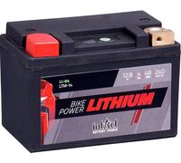 intAct - BATTERIE MOTOCYCLE LITHIUM | Batterie pour scooter, moto, quad etc. Jusqu'à 75% de gain de poids | Bike-Power LI-04, LTM14, batterie 12,8V, 4 AH (c10), 48 Wh, 240 A (CCA) | Dim: 148x86x105mm