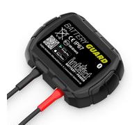 intAct Battery-Guard, contrôleur de Batterie pour la Surveillance Bluetooth des Batteries au Plomb et au Lithium 12V, avec Affichage de la Tension et de la température