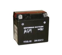 INTACT Bike Power Batterie AGM YTX 5L-BS, sans entretien, avec pack d'acide