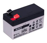 intAct Block-Power AGM Batterie 12 V 1,2 Ah - Anti-Fuite et sans Entretien - Batterie d'alimentation AGM Polyvalente - pour Les Loisirs, Les systèmes d'alimentation de Secours, Les systèmes de
