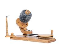 INTAJ Rosewood Enrouleur de fil en bois - Grand enrouleur de fil en bois pour tricot, crochet, fabriqué à la main - Enrouleur de balle naturel robuste (hêtre cuit à la vapeur, universel (35,6 x 24,1