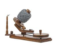 INTAJ Rosewood Enrouleur de fil - Enrouleur de fil en bois de rose naturel de grande capacité de 453,6 g pour tricot et crochet - Enrouleur de balle en bois de rose naturel robuste - Enrouleur de fil