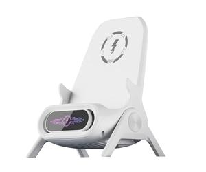 INTCHE 1 Ensemble Chargeur sans Amplification sans Support de Tablette de Téléphone Portable Petite Chaise Multifonctionnelle