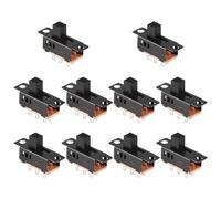 INTCHE 10Pcs interrupteur a glissiere de haut bouton a 6 broches a 3 Position DPDT panneau de 0.5A 50V DC