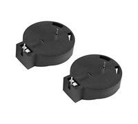 INTCHE 2 Pcs CR2450 Support de Bouton de Batterie de Monnaie a 2 Broches Noir