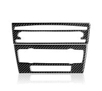 INTCHE Autocollant de Panneau de Console de Commande de CD de Voiture RevêTement D'Habillage en Fibre de Carbone pour BMW-3 SéRie E90 E92 E93 2005-2012 Accessoires