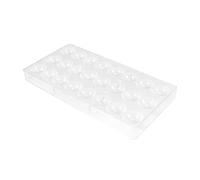 INTCHE Moule À Chocolat En Polycarbonate À 24 Trous En Demi-Sphère De 12 L