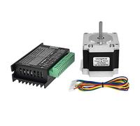 INTCHE Nema 23 23HS5628 Moteur Pas à Pas 57 Moteur 2.8A avec Pilote de Moteur Pas à Pas TB6600 NEMA17 23 pour PièCes de Commande D'Imprimante et 3D (6.35MM)