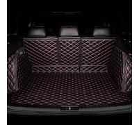 INTCHE Protection Coffre Voiture pour Alfa Romeo Stelvio 2017-2021 2022 2023(Left Without Audio), Couverture Complète Antidérapante et Imperméable Tapis de Coffre,Black-Red