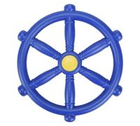 INTCHE Volant pour Aire de, Accessoire de Volant pour BalançOire, Roue de Bateau Pirate pour Jungle Gym ou BalançOire Bleu