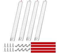 Intckwan 12v Led Lampe Wohnmobil, 168 Leds, 6000K, Innenbeleuchtung Leiste mit Schalter für Auto Van Bus Caravan Boat Wohnmobil Küche Bad Bar LKW Camper Traktor(4 Stück)