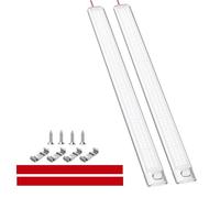 Intckwan Lot de 2 lampes LED 12 V pour camping-car, 168 LED, 6000 K, barre lumineuse intérieure avec interrupteur pour voiture, camionnette, bus, caravane, bateau, cuisine, salle de