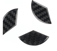 INTEAU Auto Logo Volant Decal pour Mercedes-Benz Maybach GLS 2024,Garniture de Volant en Fibre de Carbone 3D Autocollant Autocollant De Volant De Voiture Accessoires,A-49mm