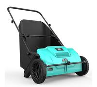 INTEC - Balayeuse à Gazon Ramasse Feuilles Brosse rotative 53cm reglable Grand Bac 100L