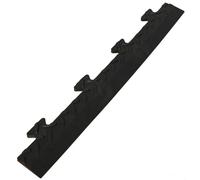 INTEC Bordure Male pour Dalle PVC Noire Clipsable Sol Antidérapant Carré Garage Atelier PS50CRN/M