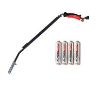 INTEC - Désherbeur Thermique Gaz 1100W Piezo + 4 Cartouches gaz Vissables Butane/Propane - Chalumeau gaz sans fil - Bruleur Mauvaises Herbes, Allumage Barbecue, Poêle à bois