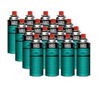 INTEC - Pack 16 Cartouches Gaz Butane 227g UN2037 | Bouteilles Sécurisées sans Fuite pour Réchaud de Camping Plancha Chalumeau Cuisine et Désherbeur Thermique Polyvalent