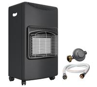 INTEC - Poele à gaz 4200W 3 Niveaux de Chauffe Allumage Piezo Grands volumes + Tuyau et détendeur Butane