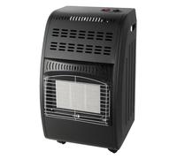 INTEC Poele à gaz Infrarouge 4200W Nova Confort Noir Chauffage d'apppoint gaz Mobile 3 puissances Chauffe Rapide Sécurité ODS