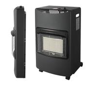 INTEC- Poele à gaz Pliable 4,2KW Pliable Noir Brûleur céramique Infrarouge Allumage Piezo Chauffage d'appoint gaz