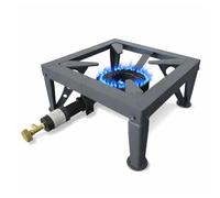 INTEC - Réchaud à gaz 7500W Professionnel Charge 200Kg Tout Fonte 4 Pieds renforcés - Réchaud Pro Marché Cuisson Confiture, Paella