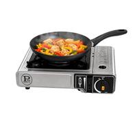 INTEC - Réchaud à Gaz Portable 1 Feu 2200W Allumage Facile Piezo Sécurisé Cartouche gaz Butane - Idéal Réchaud Camping, Van & Cuisine Extérieure