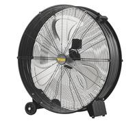 INTEC - Ventilateur industriel 240W Ø75cm 3 vitesses 3 pales sur roue - Ventilateur de chantier CRIO Débit air puissant 11000m³/h Atelier Entrepot Garage Auto