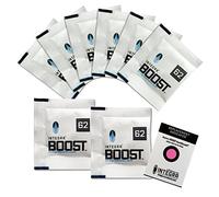 Integra Boost Lot de 8 sachets d'humidification, 4 g chacun, 62 %, régulateur d'humidité, humidificateur d'air, à 2 voies avec indicateur, humidité jusqu'à 10 g