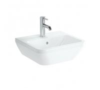 Integra Lavabo 45x40 cm avec trou pour robinetterie au milieu, Blanc (7047-003-0001)