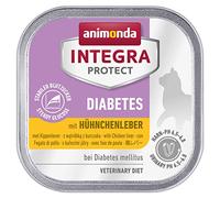 Integra Protect Diabetes d’animonda pour chat, nourriture de régime pour chat, nourriture humide en cas de diabète, au foie de poulet, 16 x 100 g