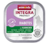Integra Protect Diabetes d’animonda pour chat, nourriture de régime pour chat, nourriture humide en cas de diabète, au lapin, 16 x 100 g