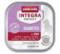 Integra Protect Diabetes d’animonda pour chat, nourriture de régime pour chat, nourriture humide en cas de diabète, au bœuf, 16 x 100 g