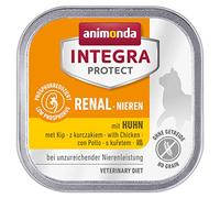 Integra Protect reins pour chat d’animonda, nourriture humide en cas d’insuffisance rénale chronique, au poulet, 16 x 100 g