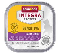 Integra Protect Sensitive pour chat d’animonda, nourriture de régime pour chat, nourriture humide en cas d’allergies alimentaires, agneau + riz, 16 x 100 g