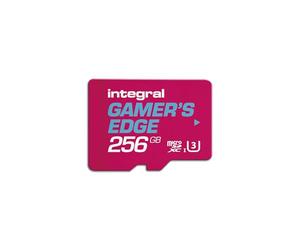 Integral 256GB Gamer's Edge Carte Micro SD pour la Nintendo Switch - Chargez et sauvegardez des Jeux Rapidement stockez des Jeux DLC et sauvegardez des données conçu pour la Nintendo Switch